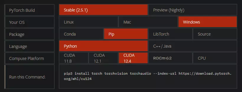 PyTorch CUDA 版本选择